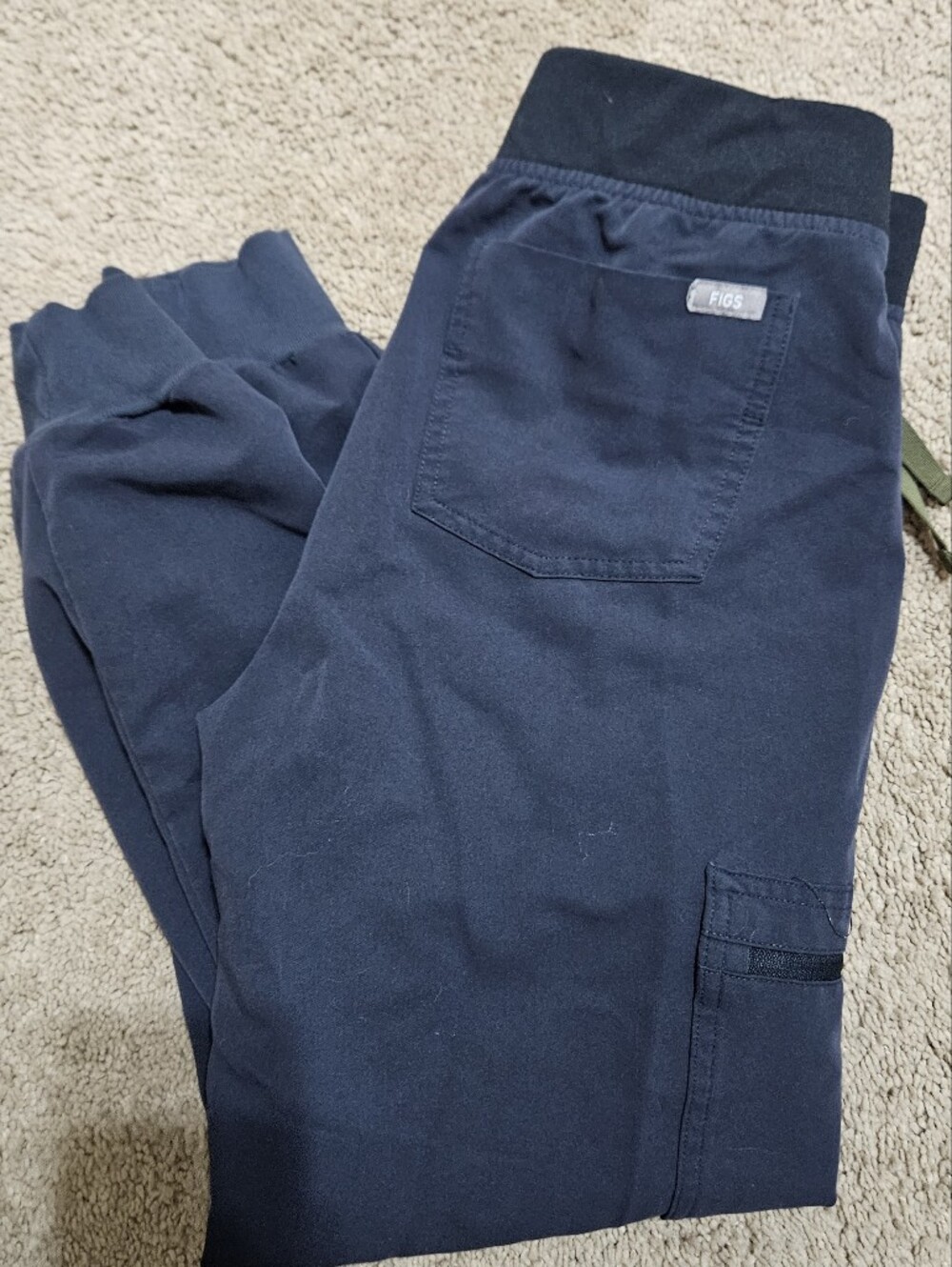 Figs Navy Cargo Jogger Pants